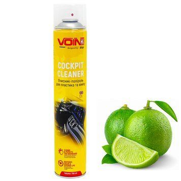 Полироль для пластика и винила Voin Cockpit Cleaner - Fresh Lime 750мл. 107592 фото