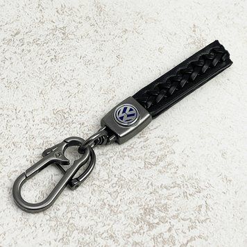 Автомобильный брелок Volkswagen с кожаным ремешком Premium 123560 фото
