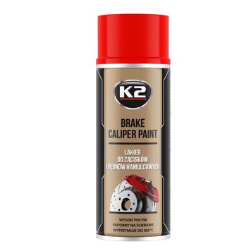 Краска высокотемпературная для суппортов K2 Brake Caliper Paint Red 400ml 109816 фото