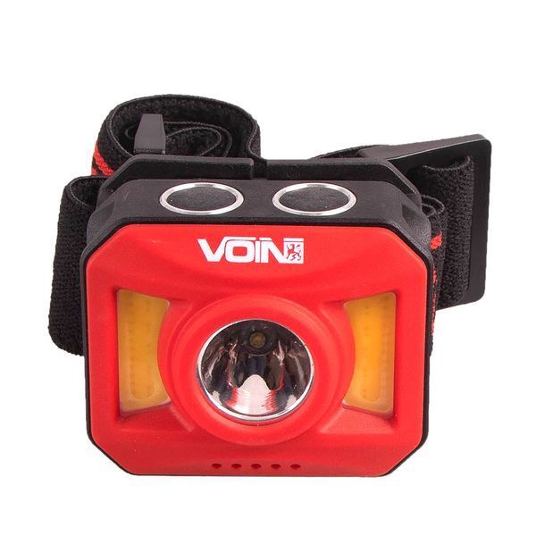 Налобний ліхтар VOIN VL-163 2x3W-COB (W/R)+3W XPE АКБ 800mAh 104087 фото