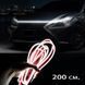 Подсветка капота с динамическим включением White LED DRL 200см Белая 109459 фото 1