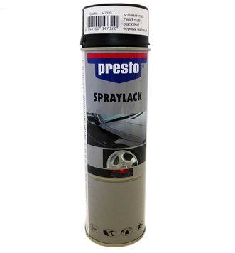 Фарба Presto 500мл Чорний мат 59491 фото