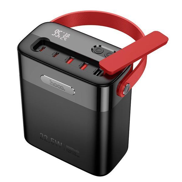 Повербанк Hoco Title J143 80000mAh 3USB, 2Type-C, 22.5W 3A PD-QC Black 123250 фото