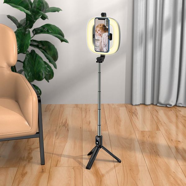 Держатель с кольцевым освещением HOCO Showfull fill light live broadcast holder LV03 Plus 107285 фото