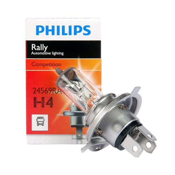 Автолампа Philips H4 12V 100/90W P43t-38 Rally Power 12569RAC1 60897 фото