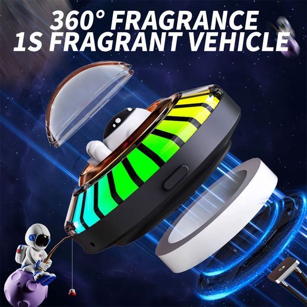 Ароматизатор світлодіодний RGB Astronaut Black 108926 фото