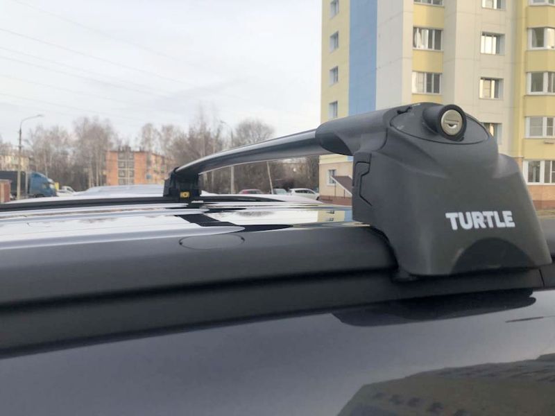 Багажник на интегрированные рейлинги Turtle AIR 2 Черные 97993 фото