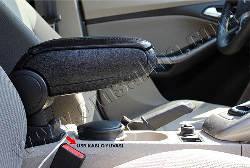 Подлокотник Ford Focus 2011-2015 черный Omsa 10007 фото