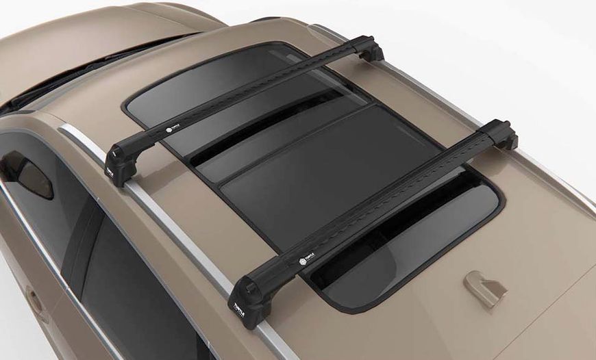 Багажник на интегрированные рейлинги Turtle AIR 2 Черные 97993 фото