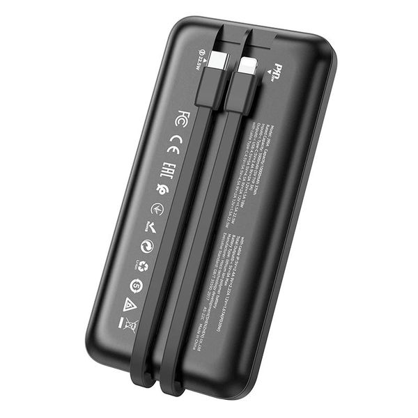 Повербанк Hoco J90A Fully compatible 10000mAh 1USB Type-C PD, QC, 20W 3A Black 105250 фото