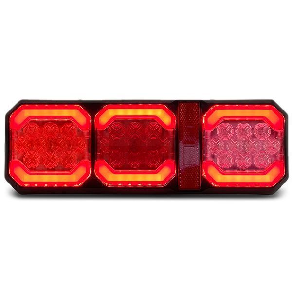 Ліхтарі задні світлодіодний DQTL-288 29.5х10см 12V-24V (комплект 2шт.) 124356 фото