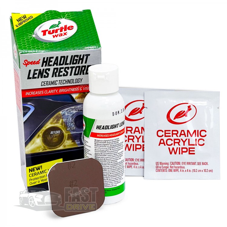 Turtle Wax Speed Headlight Lens Restorer Kit