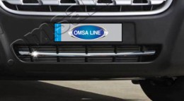 Накладка на передний бампер Opel Movano 2011-, Nissan NV400 2011- (нерж.) Omsa