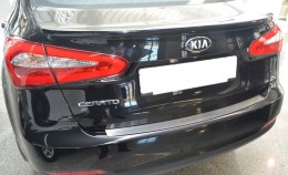 Накладка на бампер Kia Cerato III 4D 2013- NataNiko Premium
