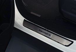 Накладки на пороги Hyundai Santa Fe III 2013- Nataniko Premium