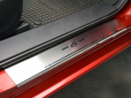 Накладки на пороги Mazda 6 III 2013- Nataniko Premium