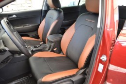 Авточехлы из экокожи Kia Cerato III (YD) 2013- Sport Союз-авто