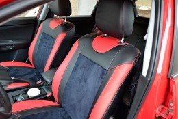 Авточехлы из экокожи Seat Leon III 2013 Elite-Sport Pro Союз-авто