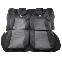 Оригинальные чехлы на сидения Citroen C3 2009- (хэтчбек) (сп. 1/3. airbag. 5 под.) Favorite