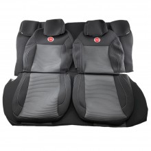 Оригинальные чехлы на сидения Fiat 500L (Easy) 2012- (универсал) (сп. 1/3. airbag. 5 под.) Favorite