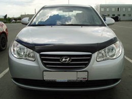 Дефлектор капота, мухобойка Hyundai Elantra SD 2007-2011 SIM