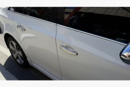 Накладки на нижние молдинги стекол Chevrolet Cruze HB 2009- (6шт.нерж.) Carmos