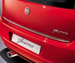 Нижняя кромка багажника Fiat Punto 2012- (нерж.) Omsa