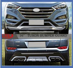 Передняя и задняя накладки на бампер Hyundai Tucson 2015-2019 (2 шт.) Niken