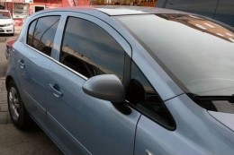 Накладки на нижние молдинги стекол Opel Astra H 2004-2009 HB (4шт.нерж.) Carmos
