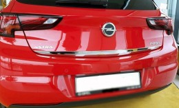 Нижняя кромка багажника Opel Astra K 2016- (нерж.) Omsa