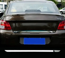 Нижняя кромка багажника Peugeot 301 2012- (нерж.) Carmos