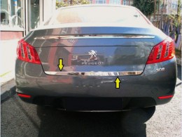 Нижняя кромка багажника Peugeot 508 2011- SD (нерж.) Carmos
