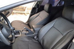Авточехлы из экокожи Chevrolet Spark 2012- Elite Союз-авто