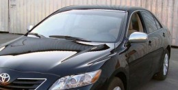 Накладки на зеркала Toyota Camry XV40 2007-2011 (2шт.нерж.) Carmos
