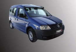 Козырек Volkswagen Caddy 2004-2015 (на кронштейнах) CappaFe