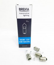  Brevia H6W 12V 6W BAX9s (12332C)