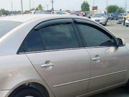 Дефлекторы окон (ветровики) Hyundai Sonata NF 2004-2009 (4 шт.) HIC
