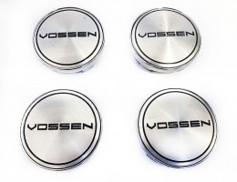 Заглушки в диски 60-56 мм Vossen 4шт Realux серые