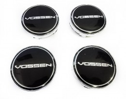 Заглушки в диски 60-56 мм Vossen 4шт Realux черный