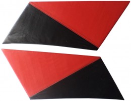 Накладки задних стоек Лопухи ВАЗ 2101 - 2107 красные