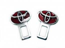 Заглушки для ремня безопасности Toyota (Красный)