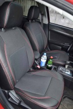 Авточехлы из экокожи Seat Leon III 2013- г Комби Elite Союз-авто