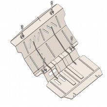 Защита Fiat Fullback 2015- V-2,4TDI радиатор, двигатель, редуктор Кольчуга ZiPoFlex 2.0740.00