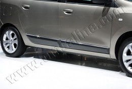 Молдинг дверной Renault Lodgy, Dacia Lodgy 2013- (4шт.нерж.) Omsa