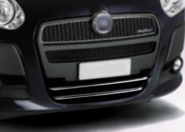 Накладка на нижнюю решетку Fiat Doblo 2010-2015 (2 шт. нерж.) Omsa