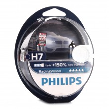 Автолампы Philips Racing Vision H7 12V 55W +150% (12972RVS2) Germany