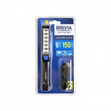      Brevia LED Pen Light 6SMD 1W LED 150Lm 900mAh MicroUSB 11210