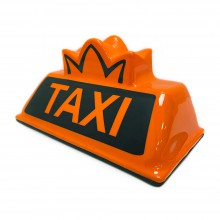 Шашка TAXI с подсветкой Корона (уплотнительная резинка на кромке) Оранжевая