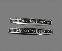 Наклейка на крыло Mercedes-Benz (1 пара, металл)