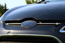 Накладки на решетку радиатора Ford Fiesta 2009-2016 (2 шт.нерж.) Omsa